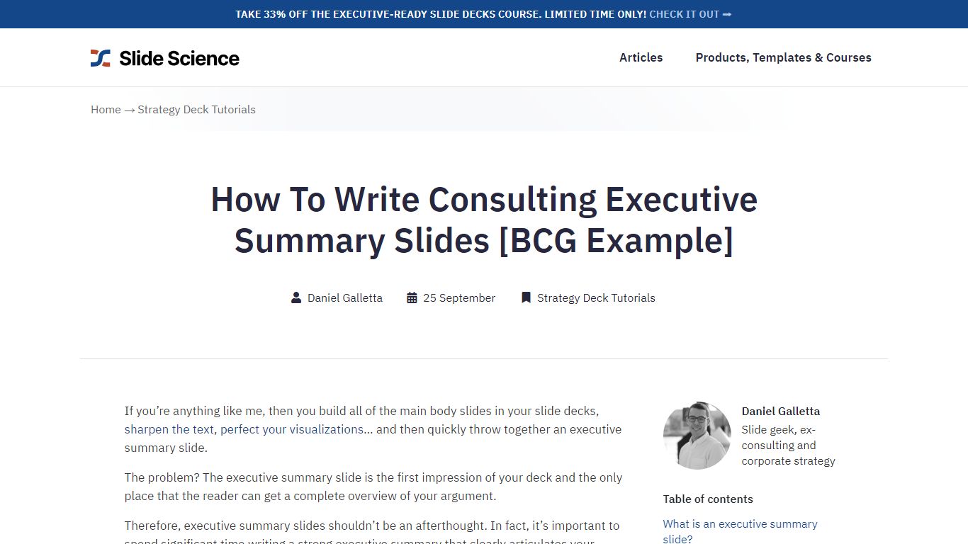 Executive Summary Slides - How To, Examples & Free Templates