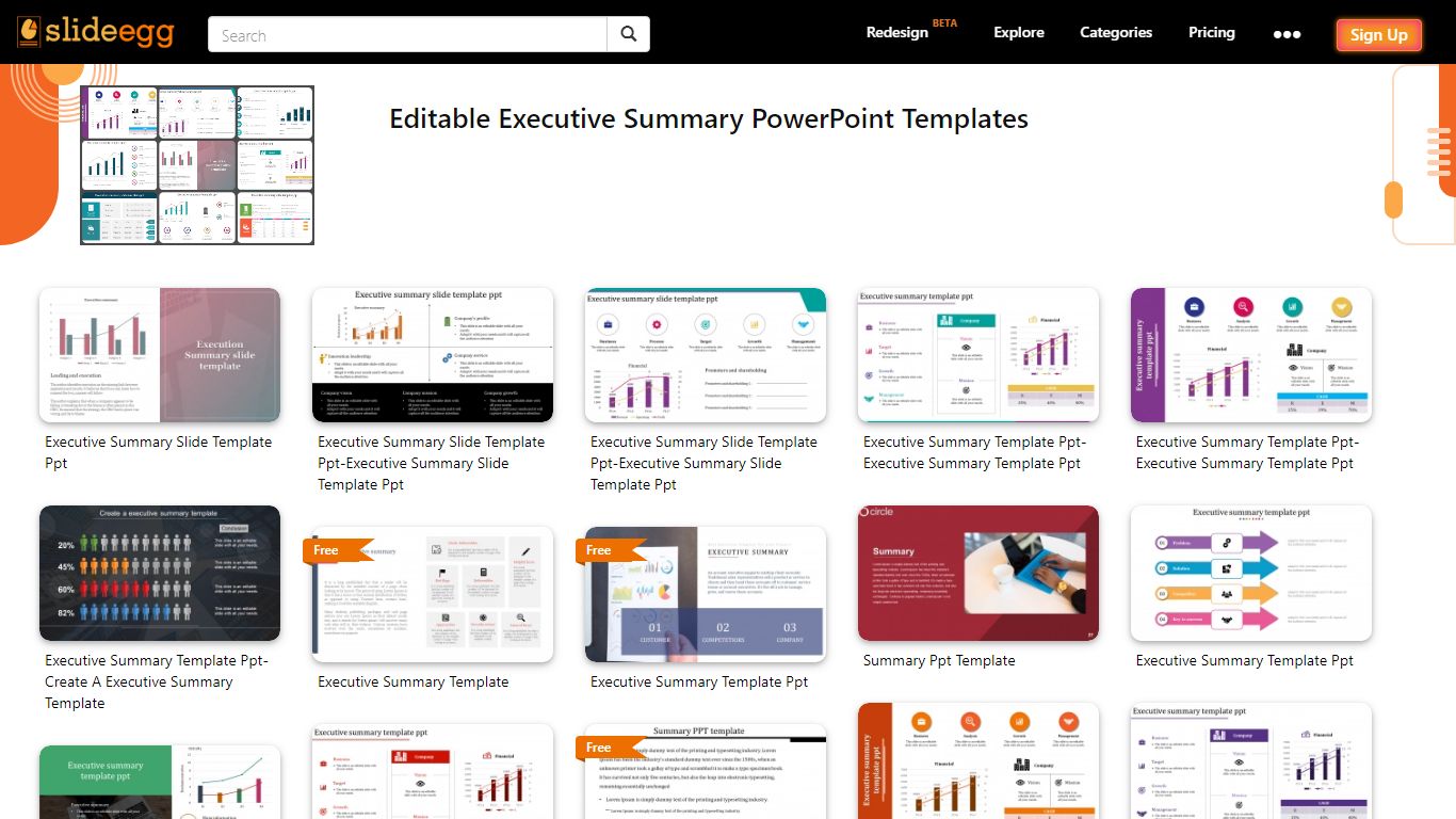 Top 50+ Editable Executive Summary PowerPoint Templates - slideegg